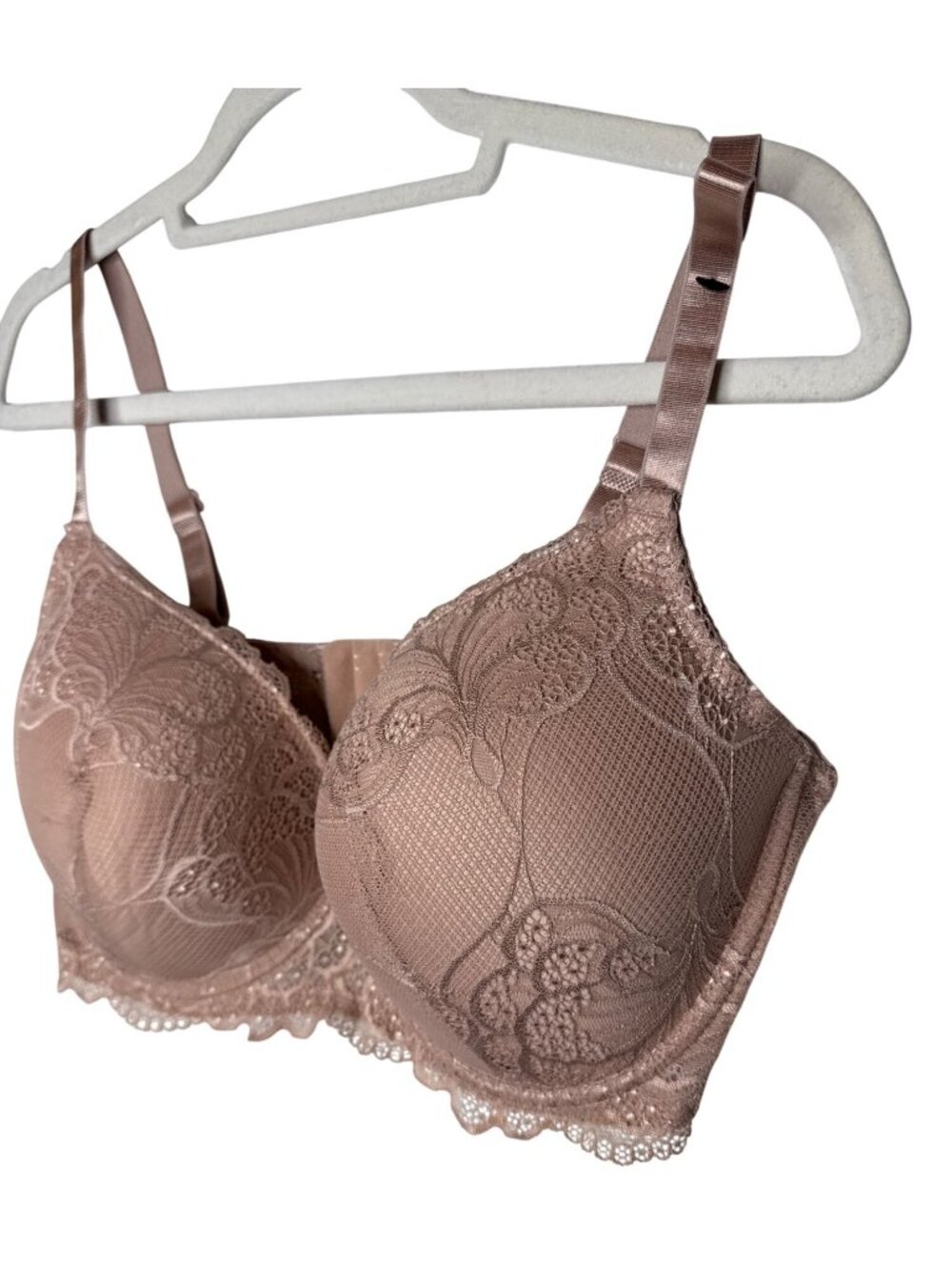 B Luxe Lace Underwire Bra 40D Blush Pink